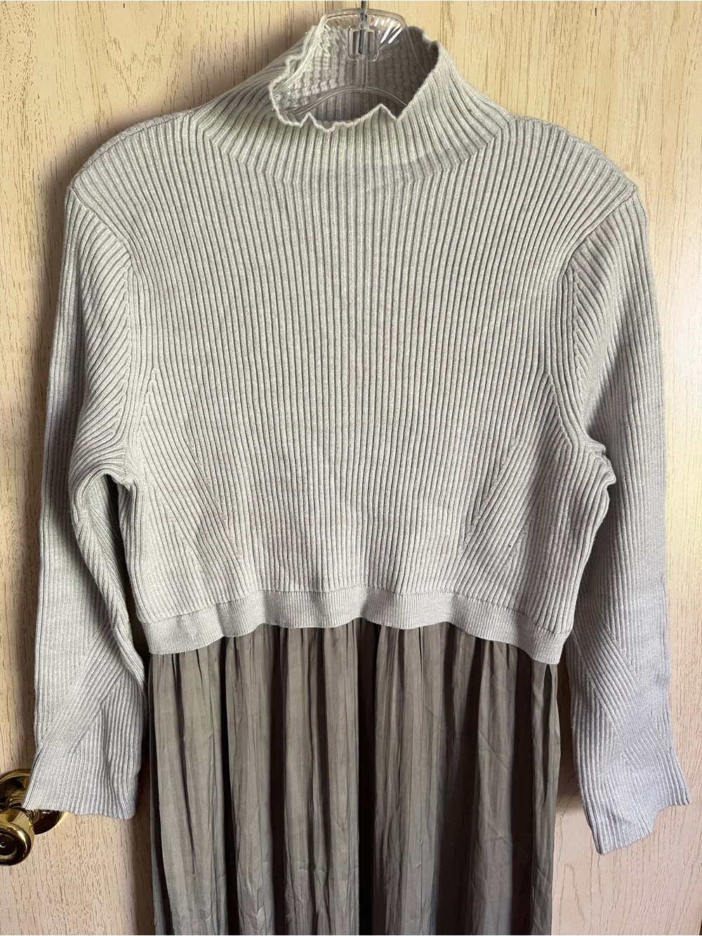 ANTHROPOLOGIE Thea Long-Sleeve Twofer Maxi Dress SZ 1X - Picture 4 of 15
